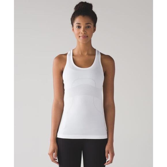 Lululemon Swiftly Tech Racerback White waffle size 4 - Picture 1 of 6